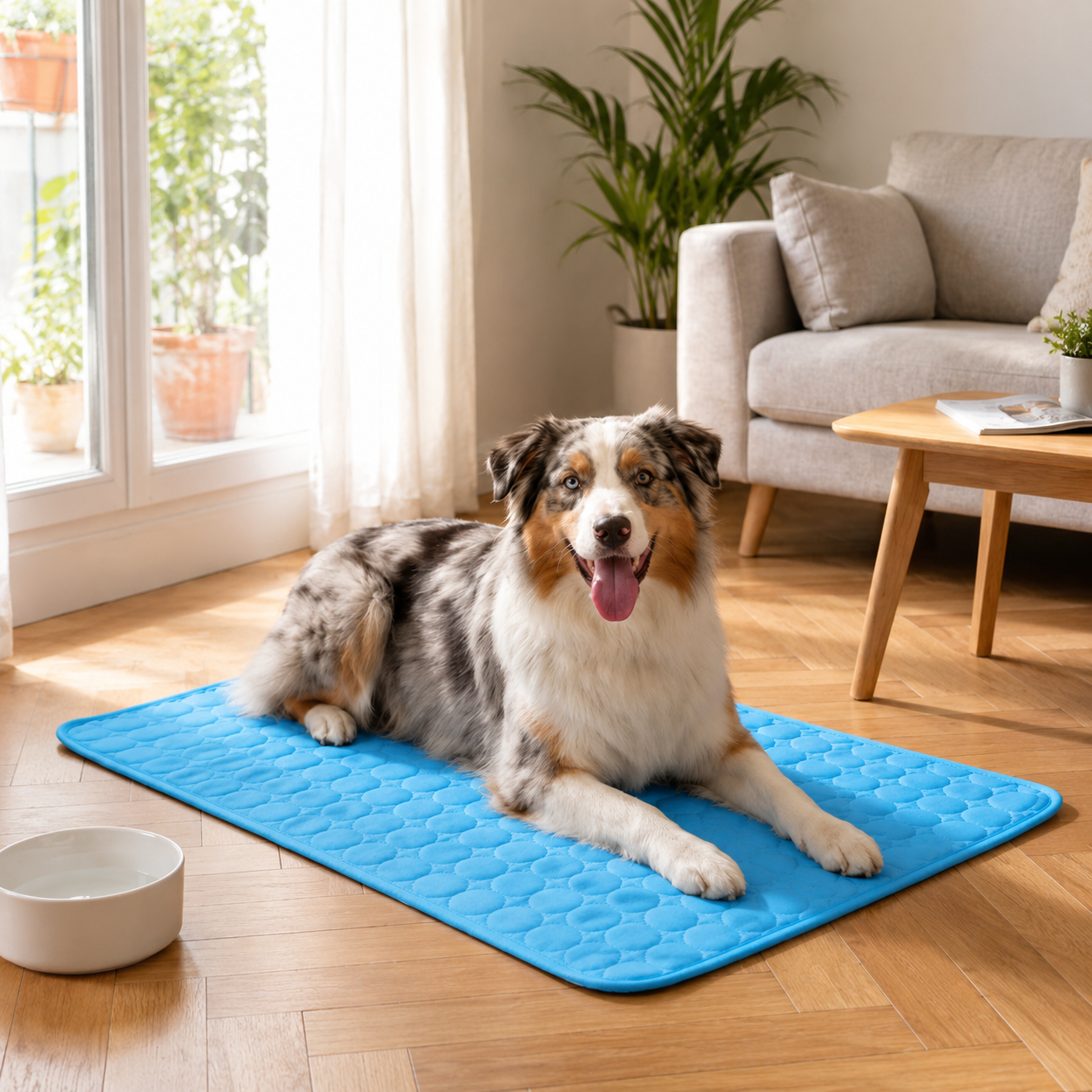 FraîchMat™ 2.0 – Tapis auto-rafraîchissant sans gel pour chien